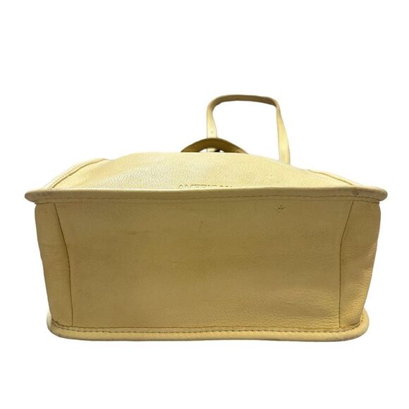 American Leather Mini Crossbody Satchel in Soft Yellow - Picture 12 of 16